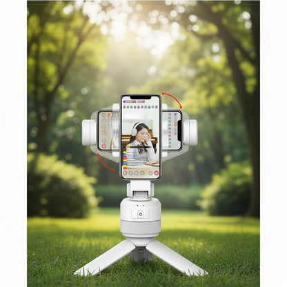 360° Automatic Rotating Smartphone Stand with Face Tracking