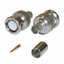 Securi-Prod BNC Crimp Connector Male 6mm pack of 2