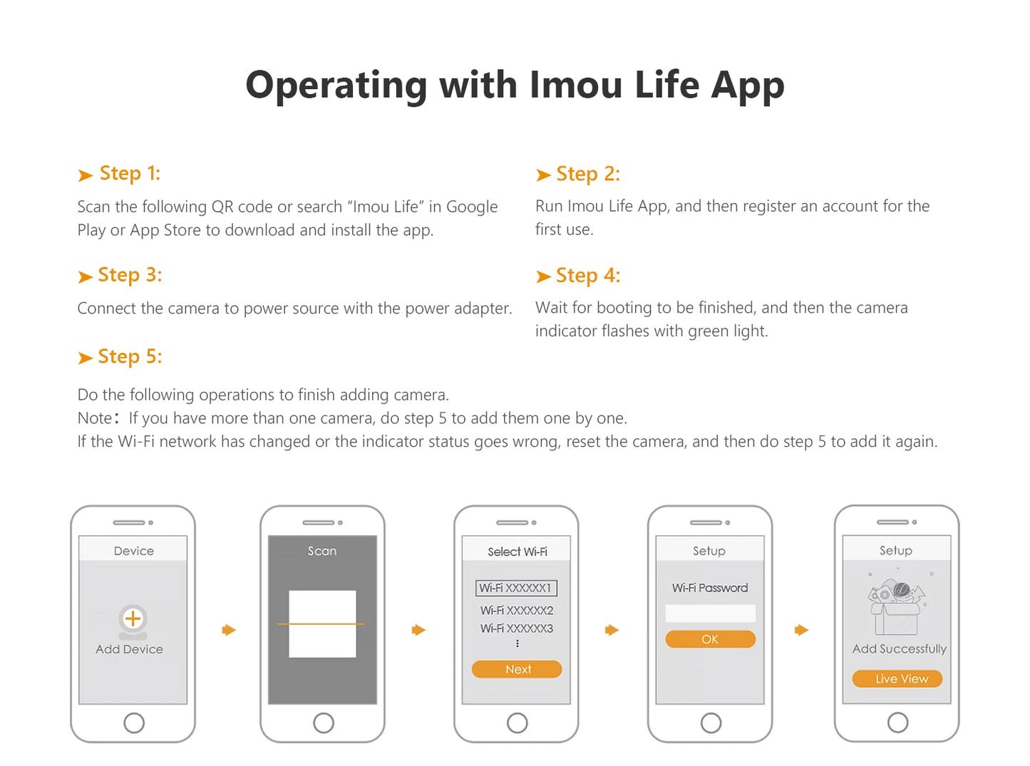 IMOU Outdoor Bullet Wifi Camera 2C 5MP