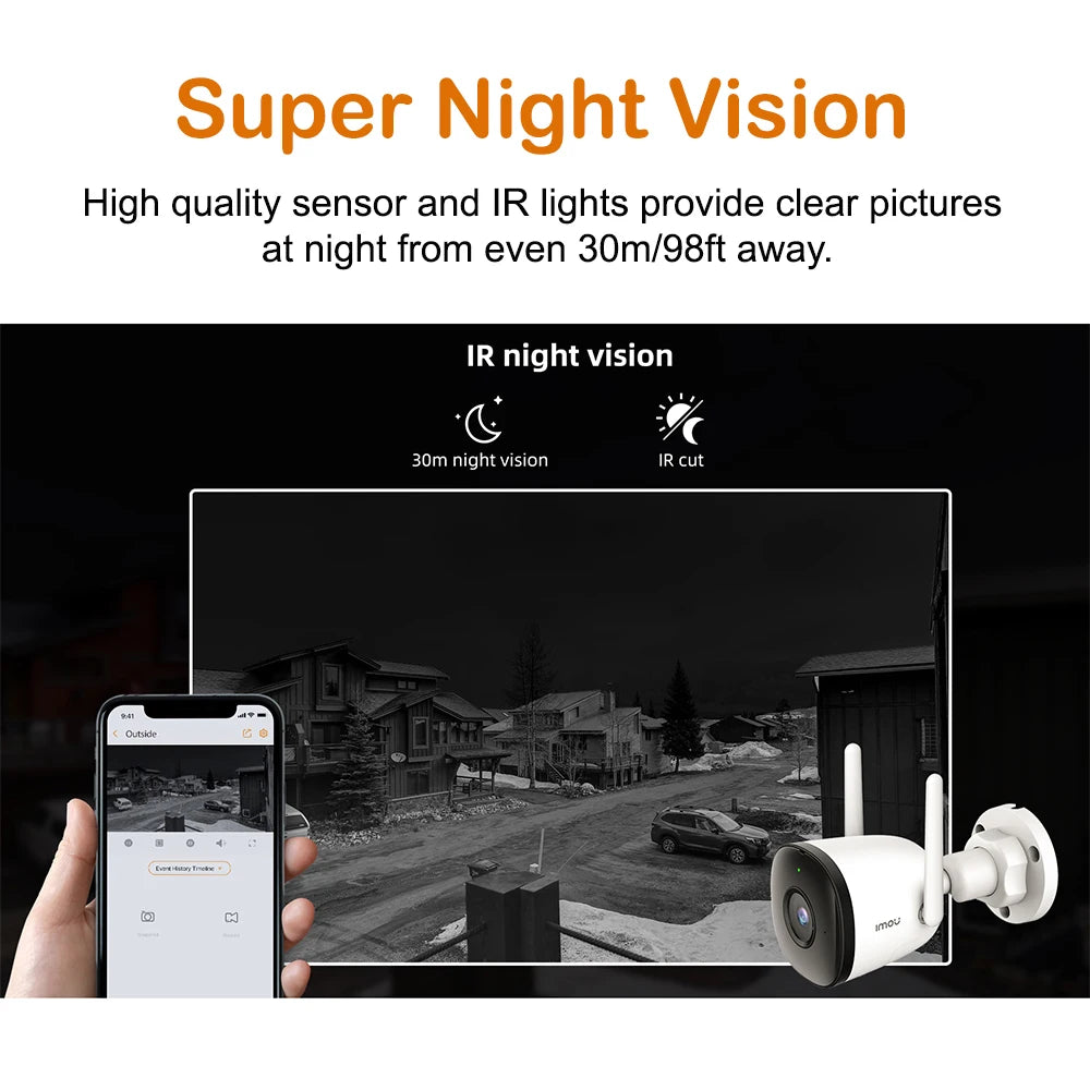 IMOU Outdoor Bullet Wifi Camera 2C 5MP – Electrinity Store