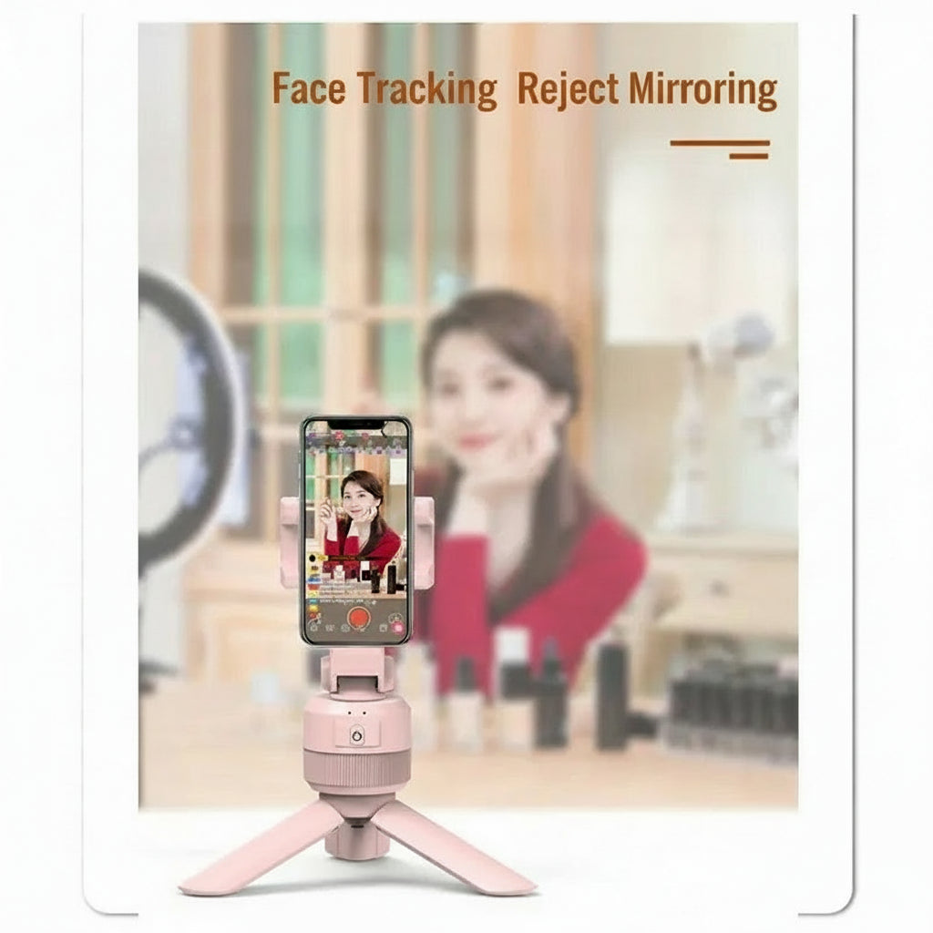 360° Automatic Rotating Smartphone Stand with Face Tracking