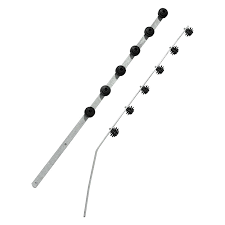 Nemtek Fence Pole - 5Line Flat Bar Angle Black