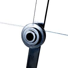 Nemtek Fence Pole - 5Line Flat Bar Angle Black