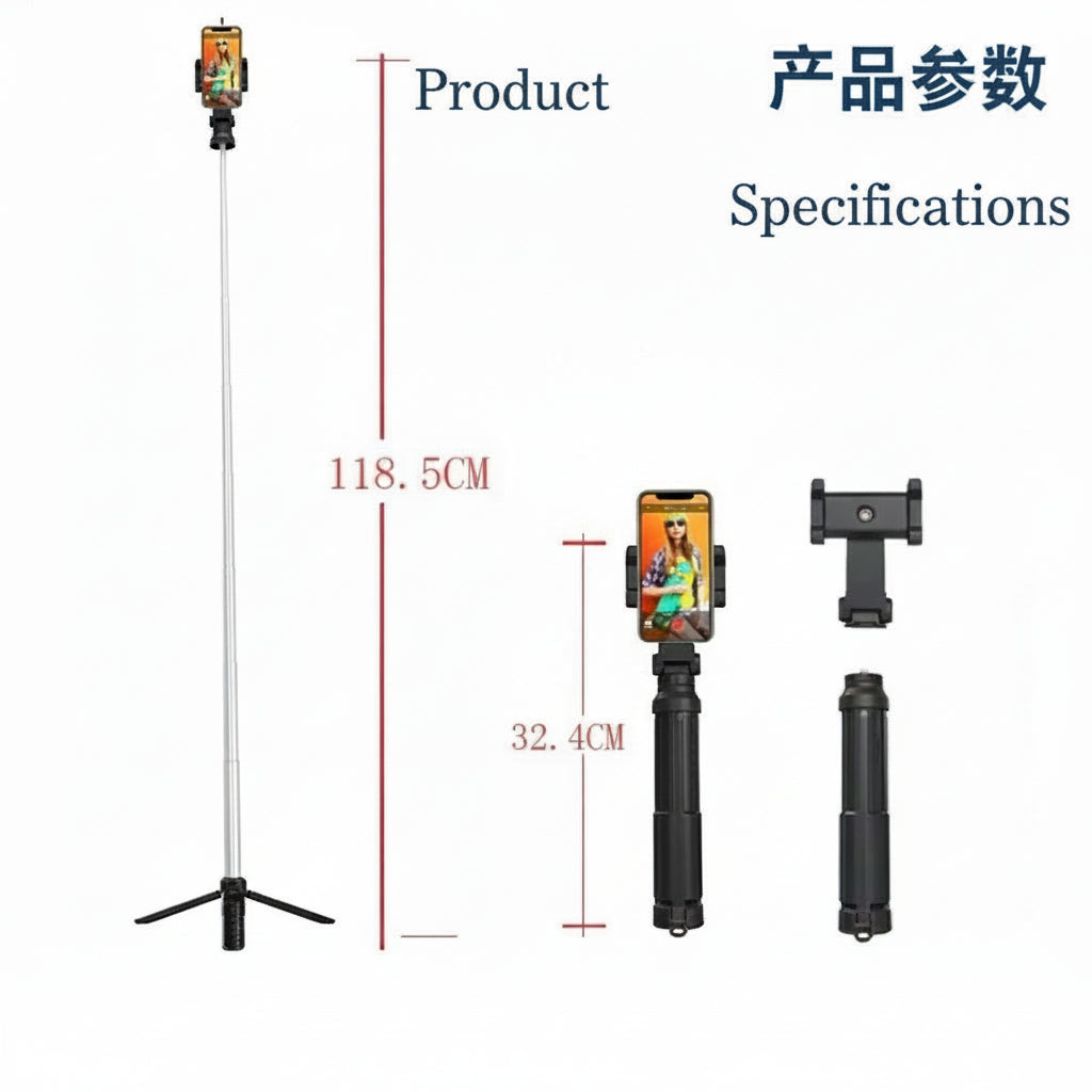 360° Automatic Rotating Smartphone Stand with Face Tracking